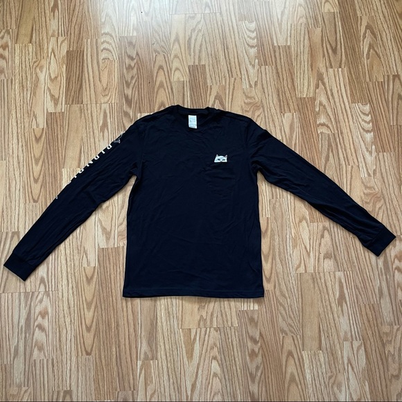 NEW RIPNDIP LORD NERMAL BLACK L/S POCKET TEE - Picture 4 of 11